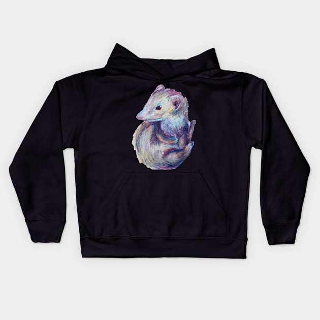 My friends ferret Kids Hoodie by Trashfox